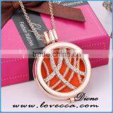 2017 Newest Aroma Perfume Locket Essential Oil Jewelry Aromatherapy Pendant Diffuser Necklace thumbnail-1