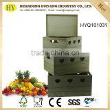 Wholesale Unfinished Cheap Wooden Fruit Crates for Sale thumbnail-1