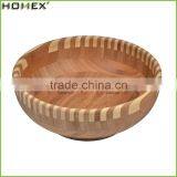 Personalized Eco Friendly Bamboo Salad Bowl/Homex_Factory thumbnail-1