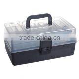 Wholesale Plastic Mutilayer Tool Boxes Screws and Nails/ Clear Plastic Storage Box Divider With Handle thumbnail-2