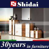 Drawer Walnut And White Modern Night Stand Bedside Table N-818 thumbnail-1