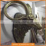 Wholesales Wall Decoration Fiberglass Wall Mounted Animal Head thumbnail-2