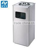 Stainless Steel Trash Bin With Ashtray thumbnail-4