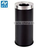 Stainless Steel and Wooden Ashtray Bin for Hotel Lobby thumbnail-4