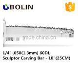 10" 25FH Professional Arborist Carving Chain 1/4 Sculptor Chainsaw Bars Carving thumbnail-1