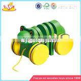 Wholesale Brand New Blue Wooden Children Pull Car Toy Hot Sale Wooden Pull Car Toy W05B037 thumbnail-5