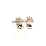 PALM Design Suspender Clip, Fashion High Quality Metal Suspender Clip With Plastic Teeth Inside for Garment thumbnail-1