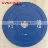 Color Solid Rubber Bumper Plate for Weight Lifting Training thumbnail-3