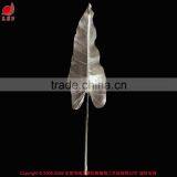 High Quality PU Artificial Decorative Dried Siliver Fake Leaves thumbnail-1