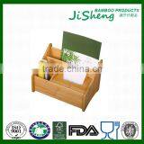 Multifunctional Bamboo Stationary Organizer Office Stationary Storage Box thumbnail-2