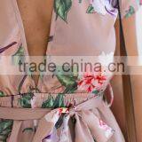 Floral Print Playsuit Beach Dress Women Sexy Playsuit thumbnail-5