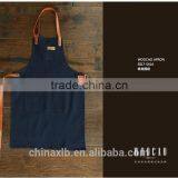 Fashion Bib Apron With Leather Strap for Work thumbnail-4