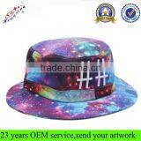 Stylish Bucket Hat/cap With Custom Embroidery Cotton Cool Galaxy Cheap Bucket Hat/cap thumbnail-1