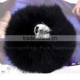 CX-A-02 Natural Fur Made Brooches Genuine Raccoon Fur Brooch Pin thumbnail-3