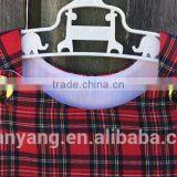 New Fashion Red Plaid Children Boutique Toddler Clothing Lovely Baby Girl Summer Dress thumbnail-3