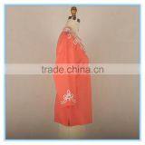 Hot Cotton Linen Clothing Plus Size Blouse Neck Embroidery Design thumbnail-3