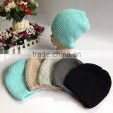 Soft & Warm Cheap Price Acrylic Fashion Knitted Hat Factory in Five Colors thumbnail-5