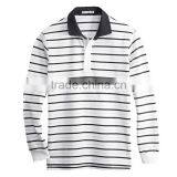 Wholesale Polo Shirt in China Black and White Striped 100% Polo T-shirt thumbnail-5