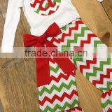 Christmas Clothing Sets Baby Girls Candy Top Pants Sets Kids Chevron Christmas Boutique Outfits thumbnail-5