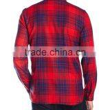 New Style Cheap Wholesale Plaid Men's Plaid Flannel Shirt thumbnail-4