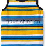 Colorful Stripe 100%cotton Tank Tops With no Design thumbnail-4