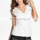 Women Custom Print Lace t Shirt Extend t Shirt thumbnail-2