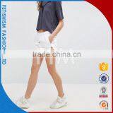 PU Sports Shorts Female Summer Loose Wide Leg Running Hot Shorts Women Youth Girl Casual Home Yoga Pants thumbnail-2