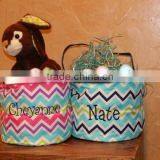 New Personalized Stripe Monogrammed Easter Bucket thumbnail-1