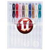 Pocket Pre-Threaded Sewing Kit - Has 10 Pre-threaded Needles With Assorted Thread Colors, 2 Buttons and a Safety Pin thumbnail-1