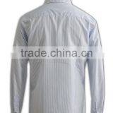100% Cotton Design China Made Casual Workwear Light Blue Dress Shirt thumbnail-3