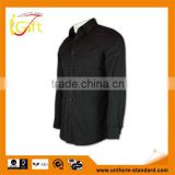 100% Cotton Design china made men's black ready made cotton shirt