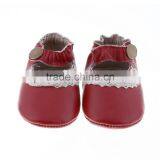 Lace Decoration Lovely Baby Girl Moccs, Leather Baby Girl Leather Moccasins thumbnail-3