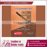 Non Corrosive Alphabet Set of Stamps for Leather