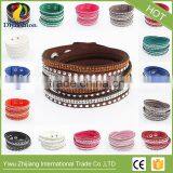 New Unisex Multilayer Leather Bracelet Christmas Gift Charm Bracelets Rivet Vintage Jewelry For Women And Man thumbnail-1