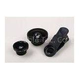Black Optical Glass Smartphone Camera Lens Kit / Mobile Phone Accessories