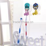 antibacterial toothbrush suction cup cover holder with suction cup