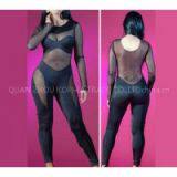 SHEER LONG SLEEVES JUMPSUIT