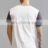 2017 Pure And Fresh Custom Men Shortsleeve Pocket Shirts Contrast Color O-collar Loose Style T-shirt thumbnail-2