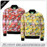 100% Polyester Sublimation Baseball Bomber Jacket thumbnail-5