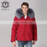 2017 Fur Lover Pakra Fashion Style For Couple Trench Coat De Los Hombres thumbnail-5