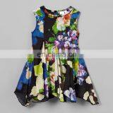 Black Floral Fit & Flare Dress & Headband - Toddler & Girls thumbnail-2