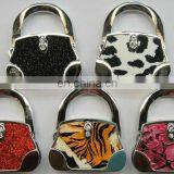Fashion and Hot Sell Bag Shaped Womens Decorate Purse Hanger Bag Hanger Key Ring