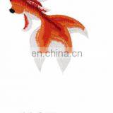 2017 New Style Exquisite Single Goldfish Embroidery Cloth Stickers Beige Fashion Personalized Patch in Stock thumbnail-5