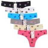 Yun Meng Ni Sexy Underwear Hipster Women Flower Printing Thongs Gtring Ultra Comfortable Cotton Panties thumbnail-4