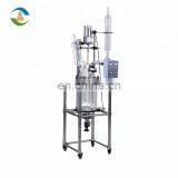 Double Layer Jacket Glass Reactor With Heating System and Vacuum Pump