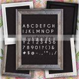 10x10 Sorting Case Precut Letters Custom Black Oak Frame Changeable Felt Letter Boards With Emoji Letters thumbnail-2