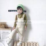 Latest Design Pink Knitted Jumpsuits 100% Cotton Kid Girl Knitted Pants On SALE 2020 Knitted Overall thumbnail-5
