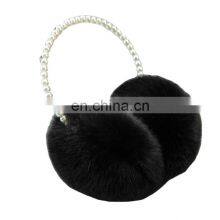 Pearl Ear Pods Covermuff Headset Ear Cover Plush Imitation Rabbit Hair Earmuff Men's Warm Package Lovely Women's Winter Hair thumbnail-5