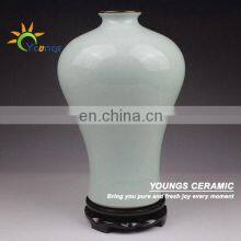 Light Celadon Crackle Chinese Porcelain Vases For Table Lamp thumbnail-1