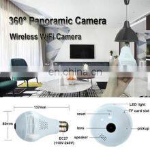 Wifi Panorama Camera Security Lamp Panoramic CCTV Video Bulb Wireless Surveillance Fisheye Camera Lamp thumbnail-5